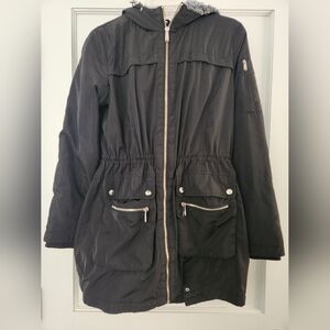 Sam Edelman Women's Black Hooded Jacket